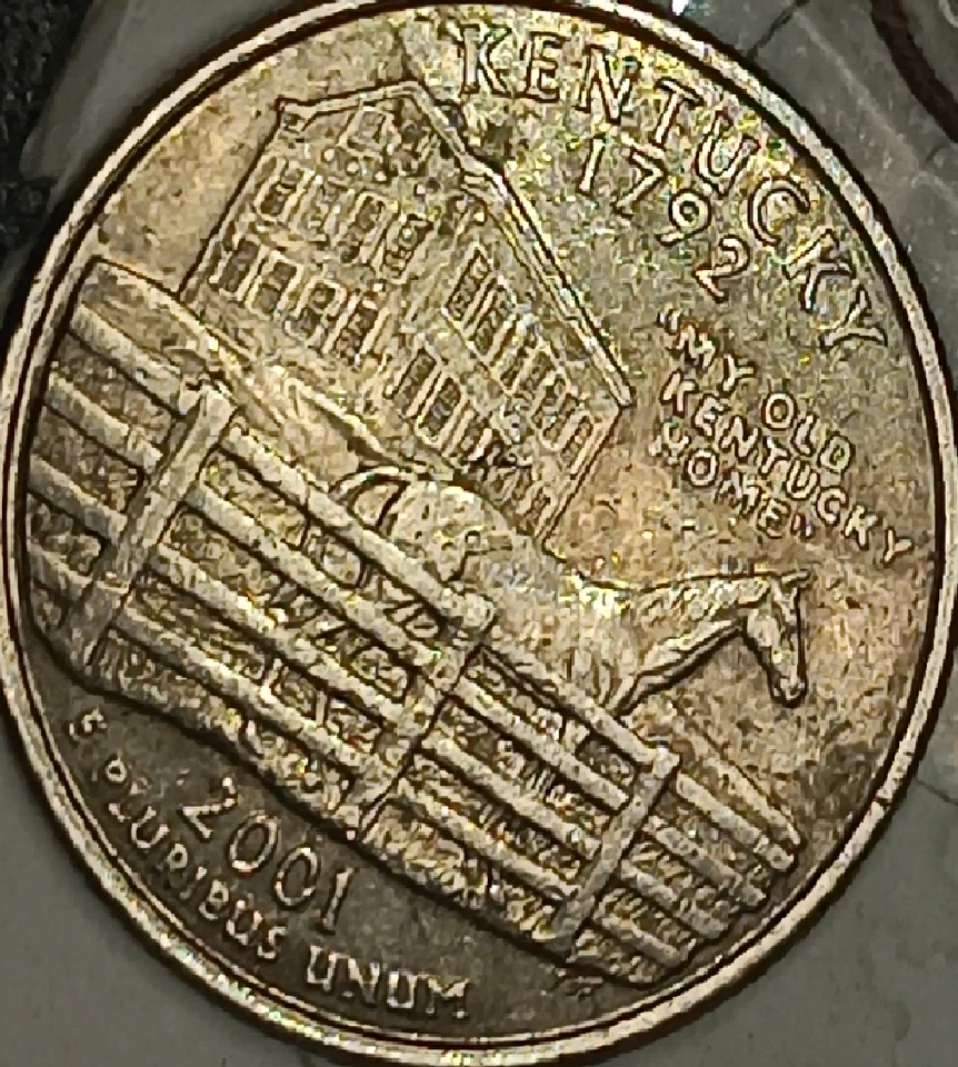 2001 D quarter double die OBV /  RVS burning building, HISTORICLY ACCURET FIRE - Image 4 of 4