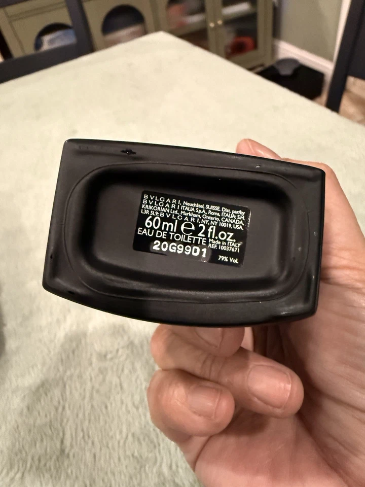 BVLGARI Hombre Colonia Negra 60 ml / 2 oz Eau de Toilette Spray - Sin Caja Foto 3 de 4