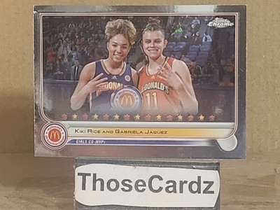 2022 Topps Chrome McDonald's All American #100 Kiki Rice, Gabriela Jaquez