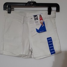 Member's Mark Girls Denim Shorts White Size L 10/12 Pockets