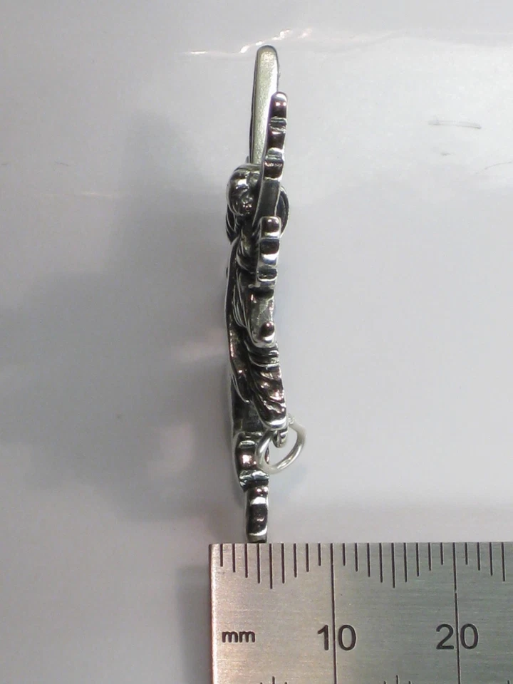 Ciondolo fata in argento sterling con anello a goccia .925 x 1 ciondoli fate! - Immagine 2 di 4