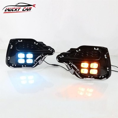 LED DRL Front Fog Light Lamp Streamer 3-Color Fit For MG ZS 2020-2021