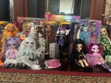 Large Rainbow High Monster High Doll Lot with...