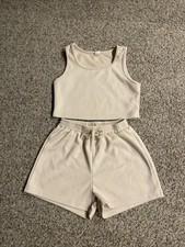 Shein Tank Top With Shorts Set Girls Size 9