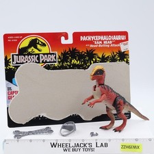 Pachycephalosaurus JP14 Ram Head 100 Complete Jurassic Park W/CARDBACK