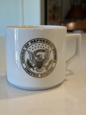 Coffee Mug House of Representatives United States White Gold Presidential Seal