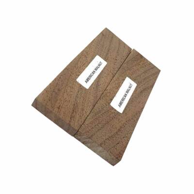 Black Walnut Knife Scale 5x1-1/2x3/8 Woodturning Bookmatched Set- Free Shipping