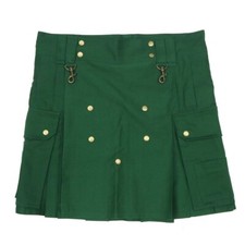Dark Green Canvas Wilderness Utility Kilt - 30W 23L