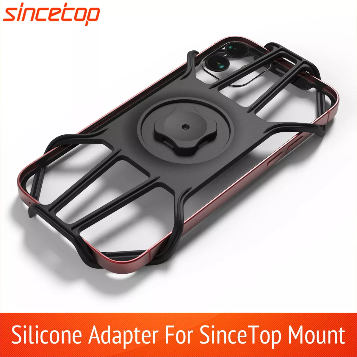 sincetop Bike Phone Mount,Mountain Bicycle Stem Cell Phone Holder,Universal  Aluminum Handlebar Phone Clamp,Cycling Mobile Phone Clip,MTB/Road Bike