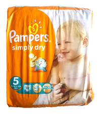 BRAND NEW 2014 PAMPERS SIMPLY DRY 32 diapers No5 up 25kgs/55lbs
