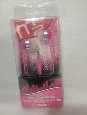 Maxell Stereo Earbuds 190279 SEB-Pink NIP
