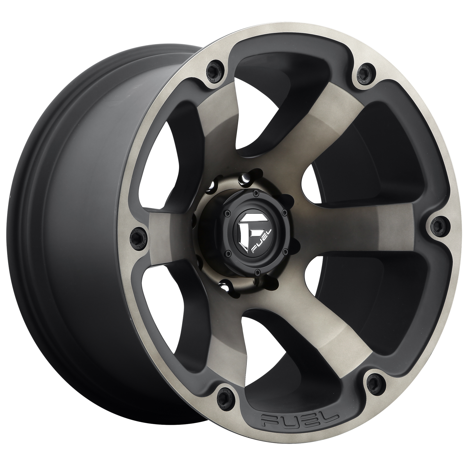 Hunmmer Rims 16 Inch Matte Black Wheels Rims FITS: Hummer H3 6 Lug 16x8 Fuel D564 ...