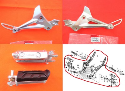 Honda MSX 125 Tülle Fußrasten & Aufhänger Halterung rechts & links 2013 2014 2015 2016