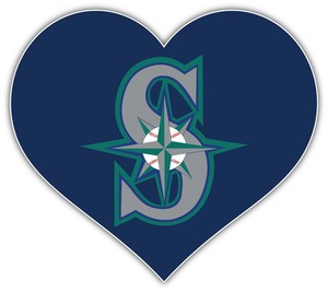 mlb logo with heart
