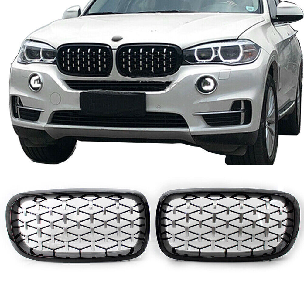 For BMW X5 F15 2014 - 2016 Car Honeycombe Style Front Mesh Grill Bumper Grille