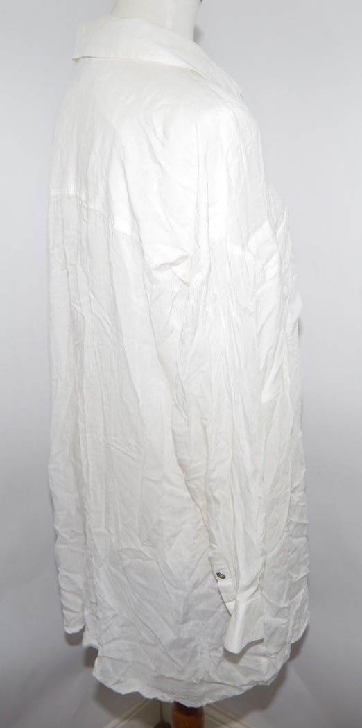 Apostrophe White Button Down Work Blouse Long Sle… - image 4