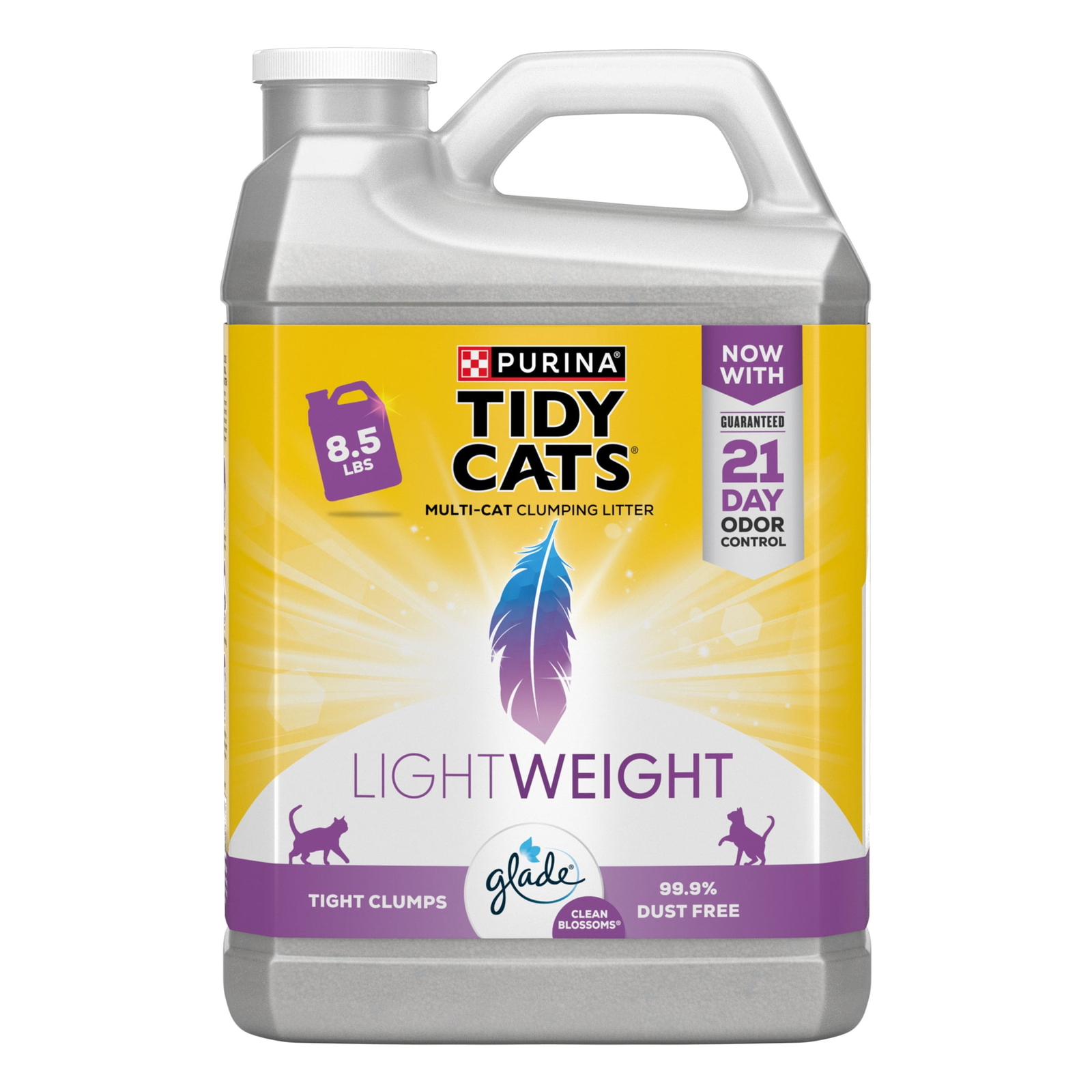 Cats LightWeight Clumping Cat Litter, Low Dust, 24/7 Odor Control, 8.5 lb. Jug