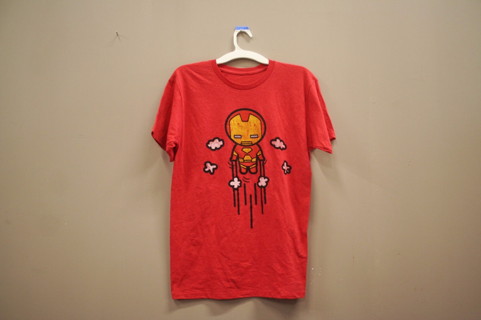IRON MAN CARTOON RED..T-SHIRT..XTREME..SIZE: ADULTS LARGE..NEW