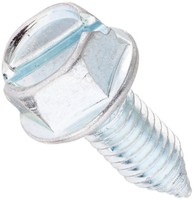 License Plate Screws - 6mm X 16mm - Slotted Hex Head - Metric (100 Per Box) on sale License Plate Screws - 6mm X 16mm - Slotted Hex Head - Metric (100 Per Box) on sale