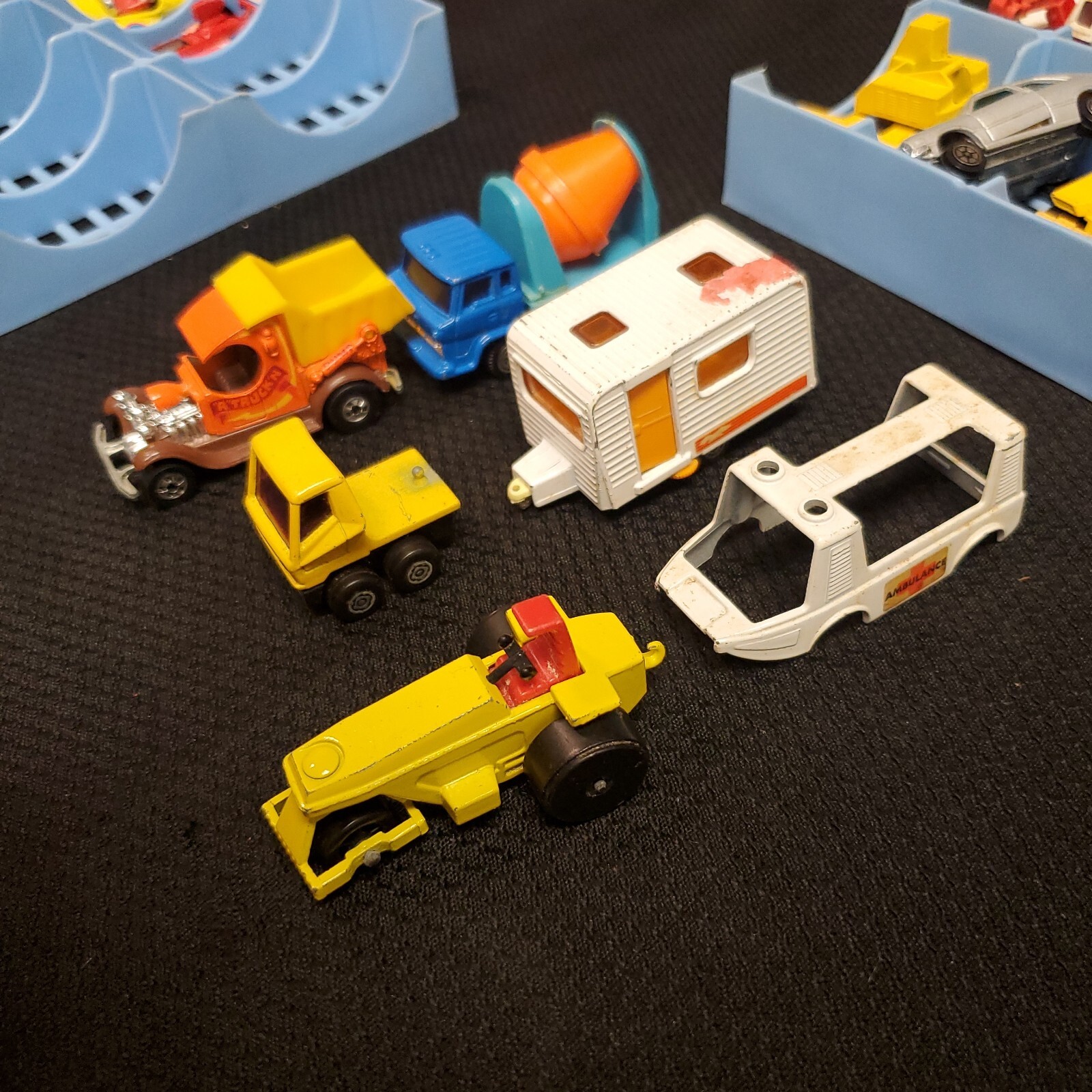 Vintage 1978 Matchbox Carry Case Blue With Various Cars eBay