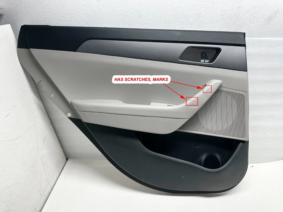 P40158 2015-2017 Hyundai Sonata Rear Door Panel Driver Side 83332-C1000PP5 OEM - Image 2 of 4