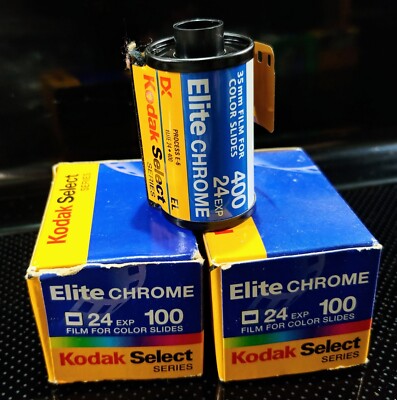 3x Kodak Select Series: Elite Chrome 35mm Color Film 24 exp