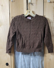 boys brown sweater size xs 4/5
