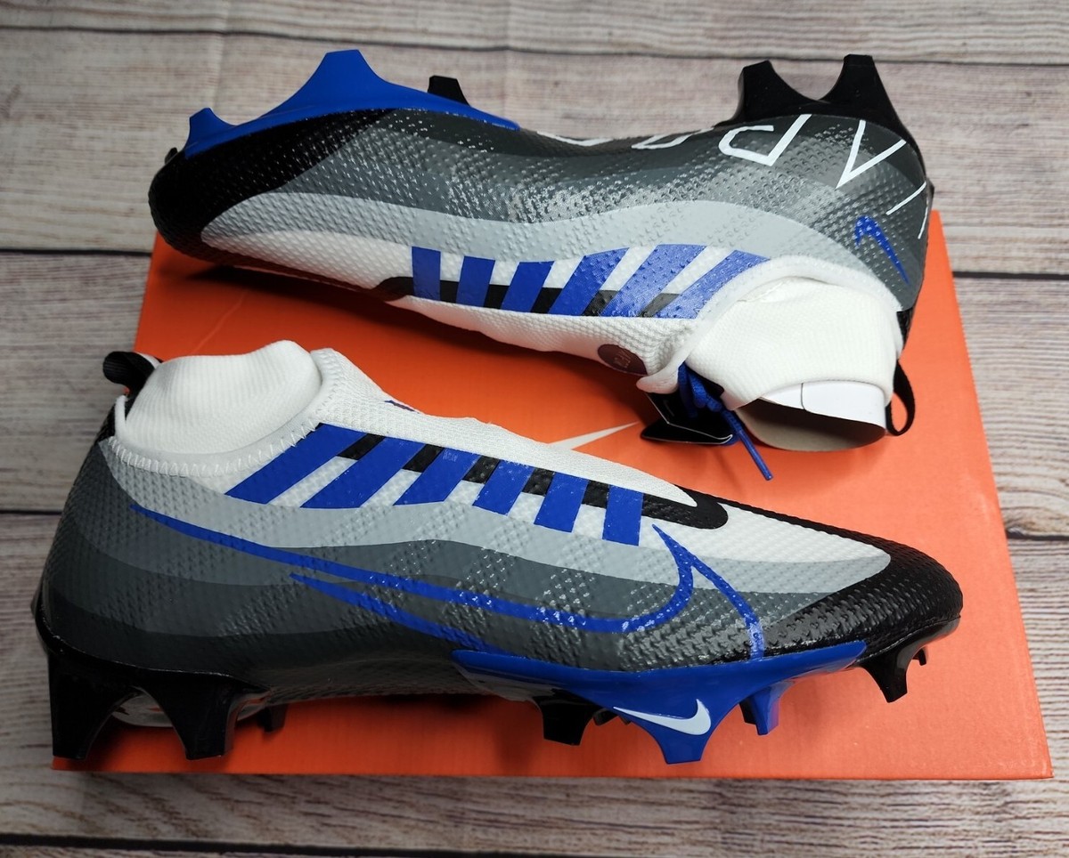 Nike Vapor Edge Pro 360 White Royal Blue Football Shoe  display picture 1