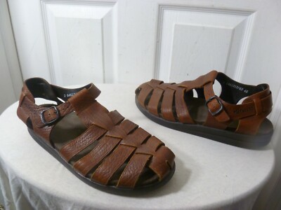 MEPHISTO SAM TAN GRAIN COMFORT FISHERMAN SANDAL MEN display picture 3