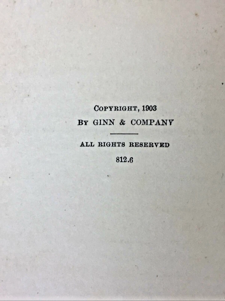 1903 ~The Jones Fifth Reader ~ Poe, Victor Hugo, C. Dickens, Sir Walter Scott Foto 4 de 4