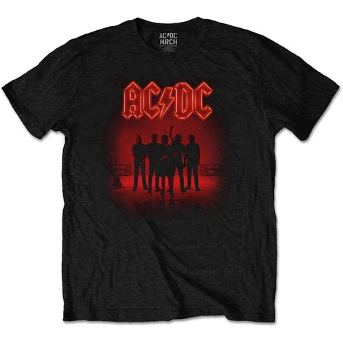 AC/DC T-Shirt Uomo Back In Black | 100% Cotone | Vestibilità Classica | Girocollo E Maniche Corte | Maglietta Ufficiale Con Licenza | Taglie Dalla XS Alla XXL