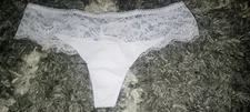 Vs lace trim no show thong panty NEW SIZE small pale lavender 