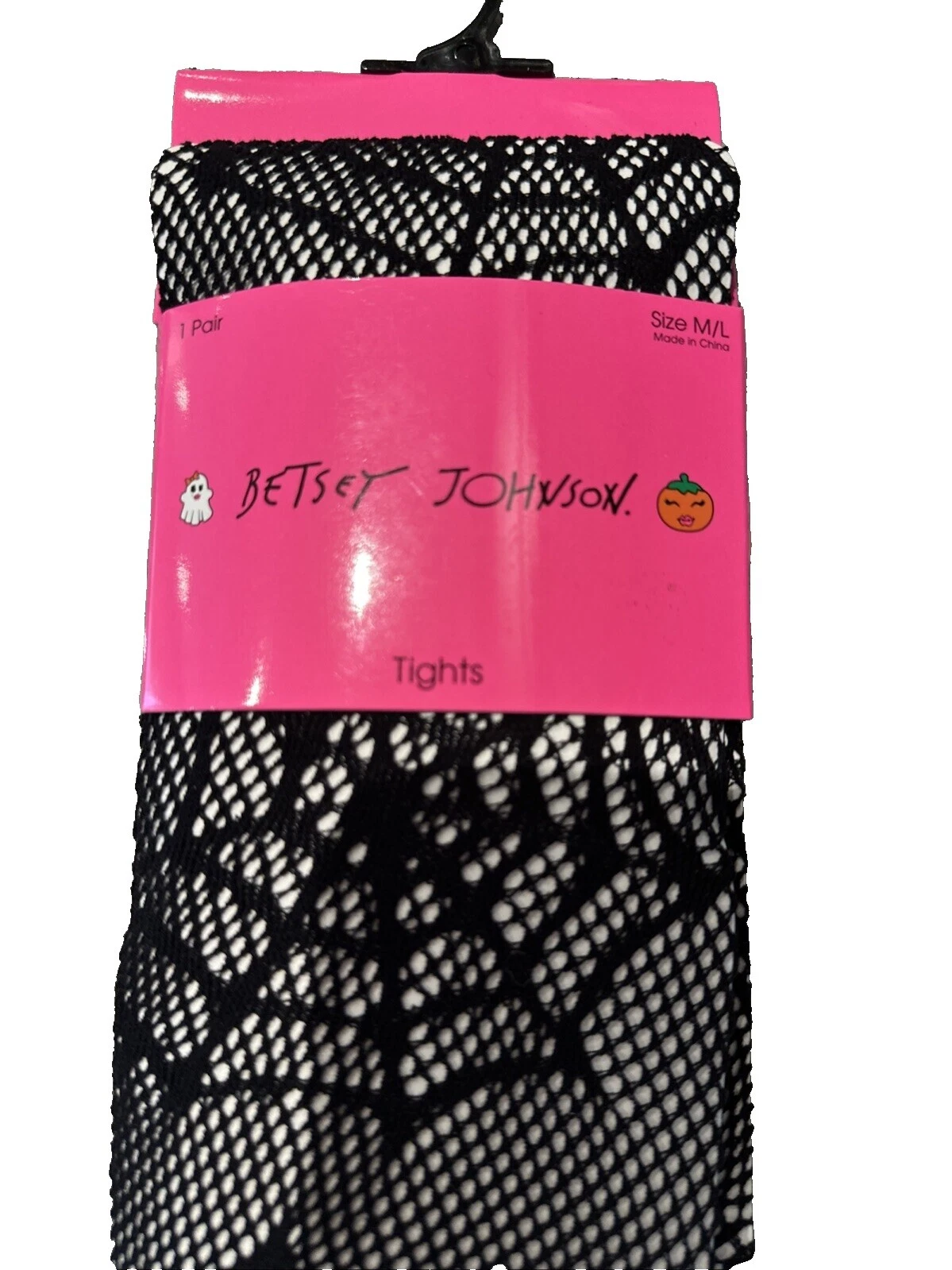 Betsey Johnson 网眼连裤袜和紧身裤女