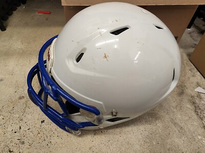 Riddell Youth Medium 360 Football Helmet White / blue face mask 2019 | eBay