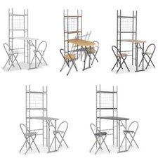 Essgruppe Klappbar Bartisch Barstuhl Frühstückstheke mehrere Auswahl vidaXL