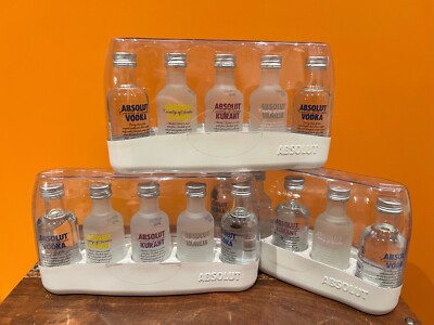 Absolt five 5 x 50ml  davon 2 x Absolut 1 x Kurant 1 x Vanille 1 x Citron 40 %