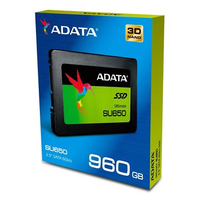New ADATA SU650 960GB 3D ( almost 1TB ) SSD ASU650SS-960GT-C 2.5