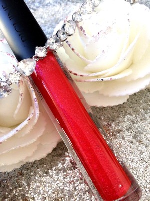Brillant à Lèvres BIGUINE MAKEUP Sparkling Red 501 - Pailleté, 10ml - Fabriqué En France