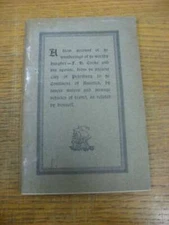 1921 Book: A Trew account of ye wanderings of ye worthy burgher - F B Cooke and
