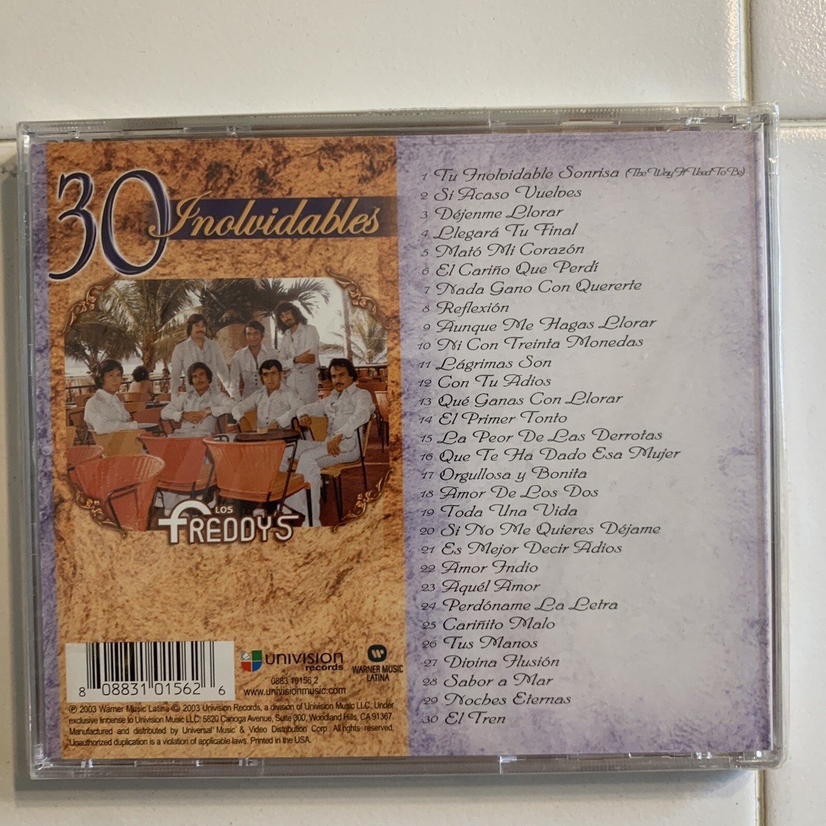 30 Inolvidables by Los Freddy's (CD, Jun-2003, Univision Records