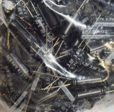 Lot of 20 ADCR-T02R7SA305MB Supercapacitors / Ultracapacitors CAP 3F 2.7V TH