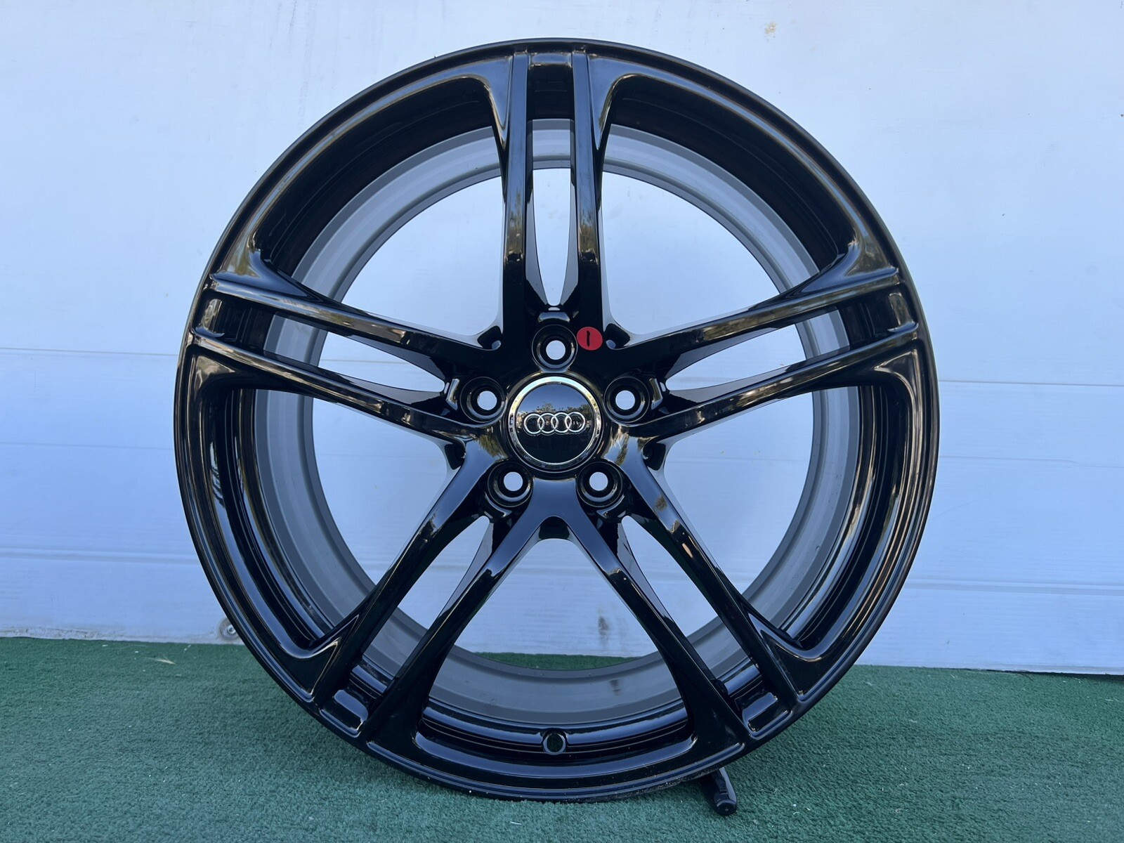 2008-14 AUDI R8 19" GLOSS BLACK GENUINE FACTORY ORIGINAL OEM WHEELS RIM SET OF 4