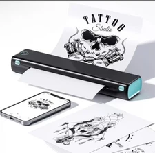 Phomemo M08F Wireless Tattoo Stencil Printer Machine - BLACK/GREEN