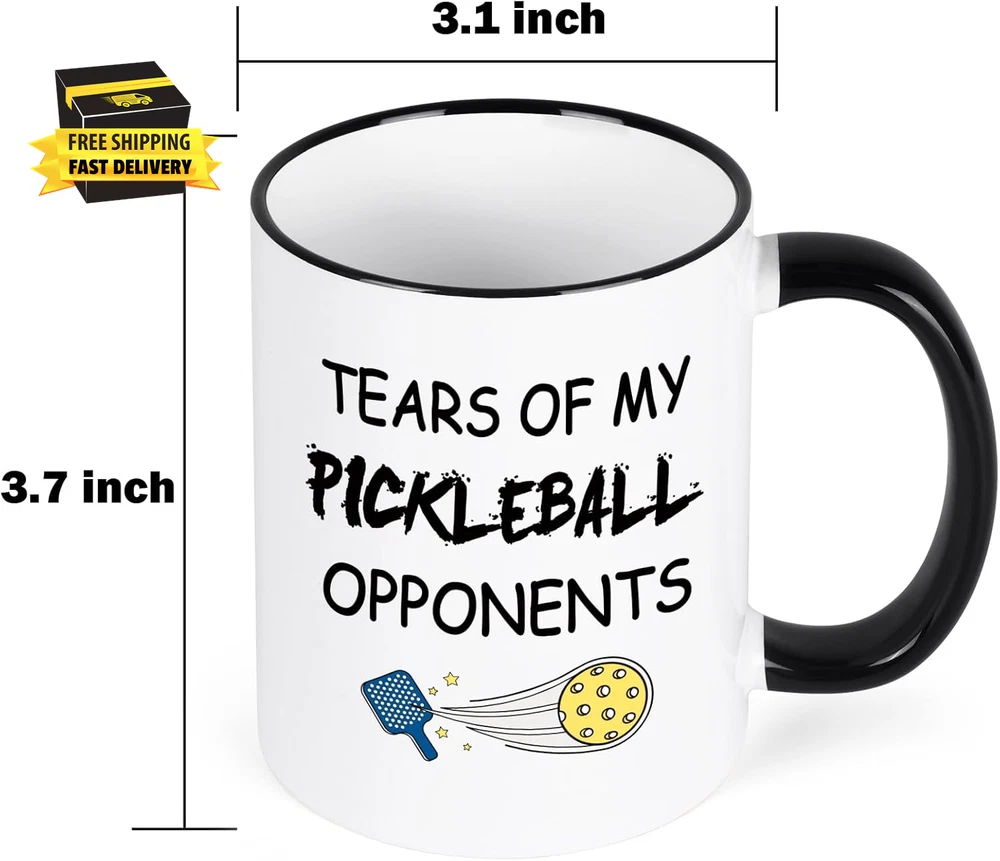 Pickleball Opponent Tears Mug - Fun Gift for Women and Men Who Love Pickleball