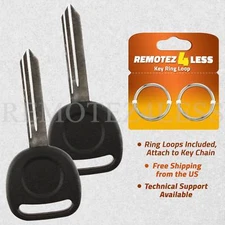 2 Brand New GM Replacement Uncut Blank Vehicle Entry Car Key Blade - B102-P