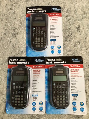 3* Texas Instruments TI-36X Pro Advanced Scientific With Math Print *NEW*
