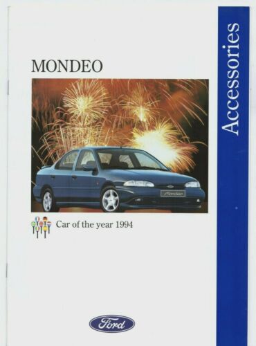 Ford Mondeo Accessories 1994-95 UK Market Sales Brochure Saloon Hatchback Estate - Afbeelding 1 van 2