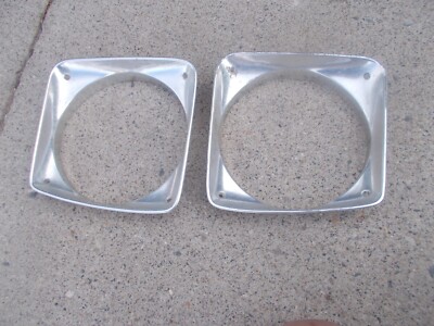 72- 76 Dodge Pickup & Ramcharger Headlight Bezel P/N 3494217-L & 3494216-R PAIR
