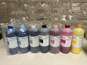 ** 7 Pigment UltraChrome K3 Bulk Refill Ink for Epson And Pigment Ink Printer **