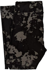 TC2 LuLaRoe Leggings Tie Dye Acid Wash Black and Gray Camo Size 20-26 NEW 235432